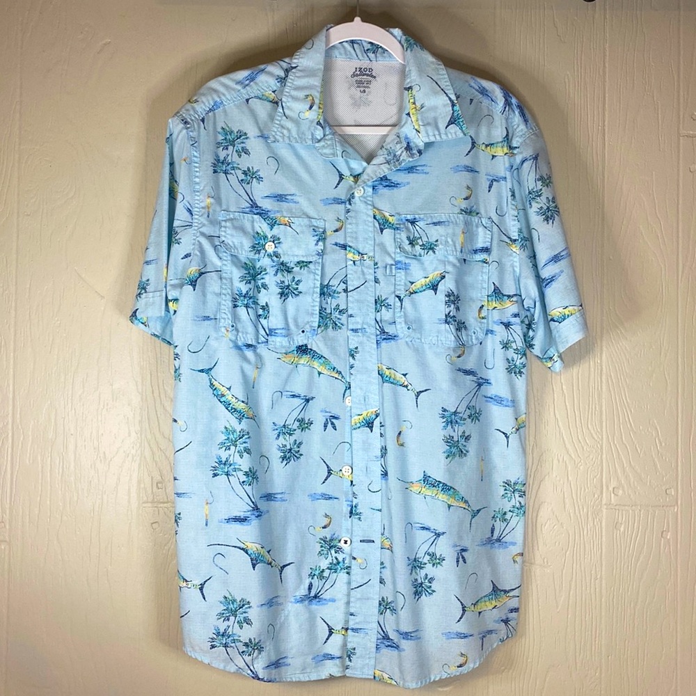 Izod Men’s Saltwater, Button down, L